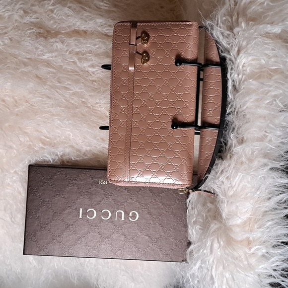 Gucci Micro Guccissima Bow Wallet EUC - Picture 1 of 17